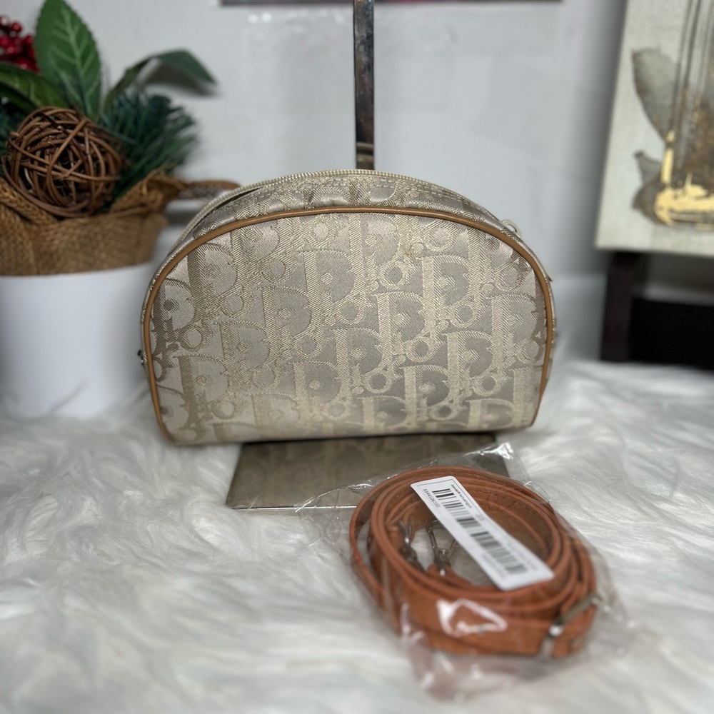 Auth Christian Dior Pouch converted into sling or shoulder or crossbody bag